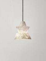 Alabaster Modern Hat Shape Pendant Light — image 16