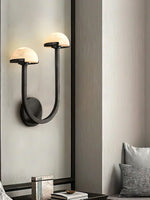 Alabaster Mushroom Wall Lamp