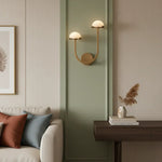 Alabaster Mushroom Wall Lamp