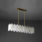 Alabaster Rectangular Linear Chandelier — image 14