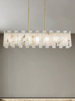 Alabaster Rectangular Linear Chandelier — image 7
