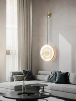 Alabaster Modern Round Strip Wall Lamp — image 10