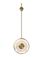 Alabaster Modern Round Strip Wall Lamp — image 17