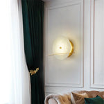Alabaster Modern Round Wall Sconce — image 5