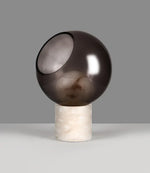 Alabaster Modern Smoked Glass Table Lamp — image 13