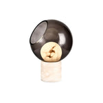 Alabaster Modern Smoked Glass Table Lamp — image 18