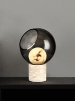 Alabaster Modern Smoked Glass Table Lamp — image 10