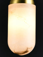 Alabaster Moonshade Copper Pendant Lamp — image 8