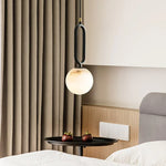 Alabaster Oval Ring Pendant Lamp — image 2
