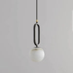 Alabaster Oval Ring Pendant Lamp — image 16