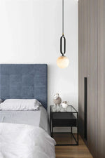 Alabaster Oval Ring Pendant Lamp — image 6