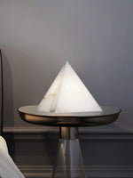 Alabaster Pyramid Table Lamp — image 5