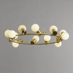 Alabaster Raechelle Brass Chandelier — image 11