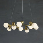 Alabaster Raechelle Brass Chandelier — image 13