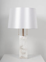 Alabaster Raw Fbric Table Lamp — image 10