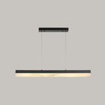 Alabaster Rectangle Linear Pendant Light — image 28