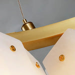 Alabaster diamond chandelier