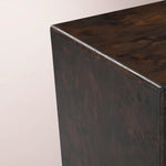 Alvory 3-Drawer Nightstand — DARK BROWN BURL