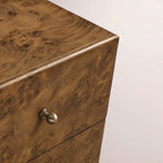 Alvory 3-Drawer Nightstand — WARM BURL