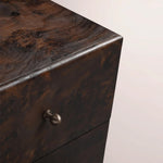 Alvory Nightstand — DARK BROWN BURL