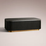 Favera Coffee Table — EBONY / BLUESTONE / 48