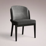 Molena Dining Chair — BELLANO CHARCOAL / VESUVIO BLACK