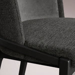 Molena Dining Chair — BELLANO CHARCOAL / VESUVIO BLACK