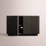 Ethoria Emperador Sideboard — BLACK OAK-BLACK MARBLE / 48