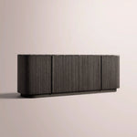 Ethoria Emperador Sideboard — BLACK OAK-BLACK MARBLE / 72