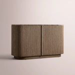 Ethoria Emperador Sideboard — BROWN OAK-BROWN MARBLE / 48