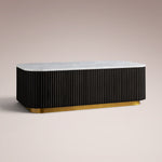 Favera Coffee Table — EBONY / CARRARA / 48