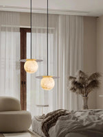 Alabaster Saturn Pendant Light — image 6