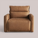 Pevona Leather Motion Recliner — LANIE CAMEL
