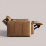 Pevona Leather Motion Recliner — LANIE CAMEL