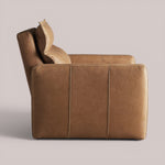 Pevona Leather Motion Recliner — LANIE CAMEL