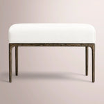 Caloria Ottoman — FORGED BRONZE / SNOW WHITE