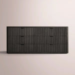 Camora Drawer Dresser — BLACK OAK / 72