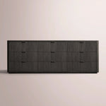 Camora Drawer Dresser — BLACK OAK / 90