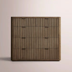 Camora Tall Drawer Dresser — BROWN OAK / 5-DRESSER