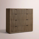 Camora Tall Drawer Dresser — BROWN OAK / 5-DRESSER