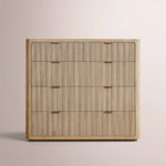 Camora Tall Drawer Dresser — GREIGE OAK / 5-DRESSER