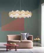 Circular Rote Alabaster Diamond Chandelier — image 13