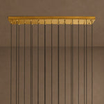 Colviora Hammered Glass Linear Chandelier - product image 5