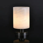 Minimalist Cylindrical Alabaster Table Lamp — image 13