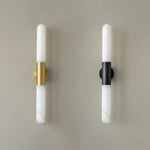 Cylindrical Alabaster Slim Wall Lamp