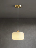 Cylindrical Alabaster Pendant Light — image 17