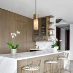 Cylindrical Alabaster Pendant lamp — image 5