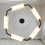 Delia Rectangular Alabaster Chandelier — image 21