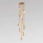 Disc Harvest Alabaster Chandelier