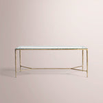 Caloria Glass Desk — FORGED BRASS